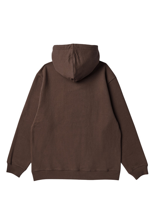 DOUBLE ARCH LOGO HOODIE_BROWN