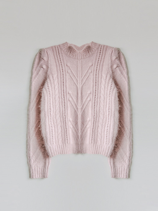 Roel Blob Angora Knit (Pink)