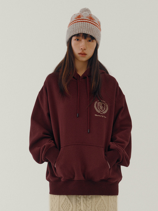 Jacque Hooded Sweatshirt (Wine)