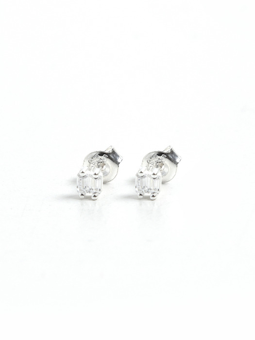 [Silver925] HTY015 Mini square cubic earrings