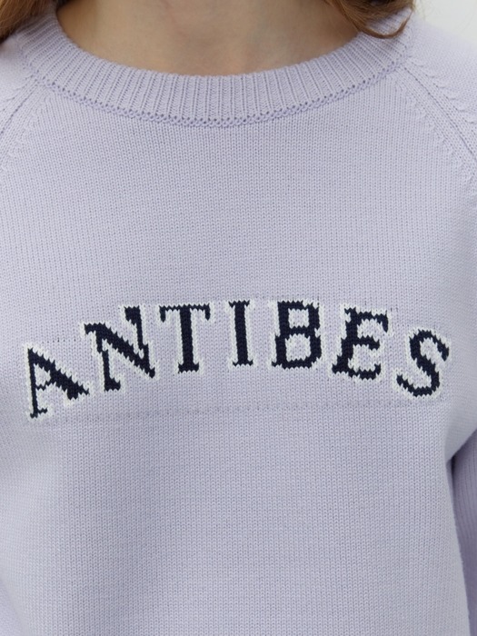 antibes jacquard knit - light violet