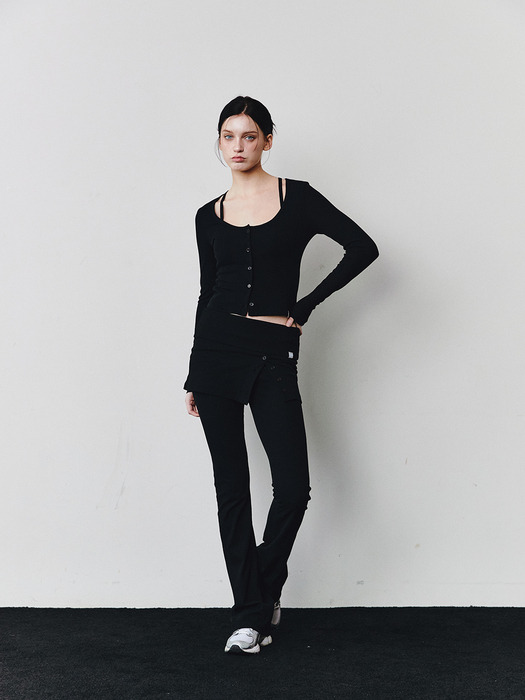 AS BASIC CARDIGAN [BLACK]