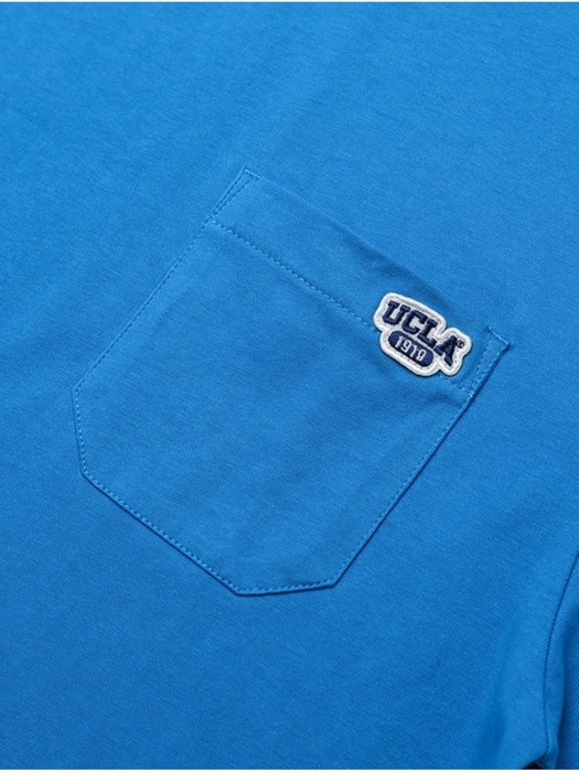 남여공용 코튼 베이직 아트웍 반팔 티셔츠[BLUE](UA4ST96_43)