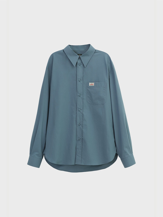 Embroidered D Shirts - Blue