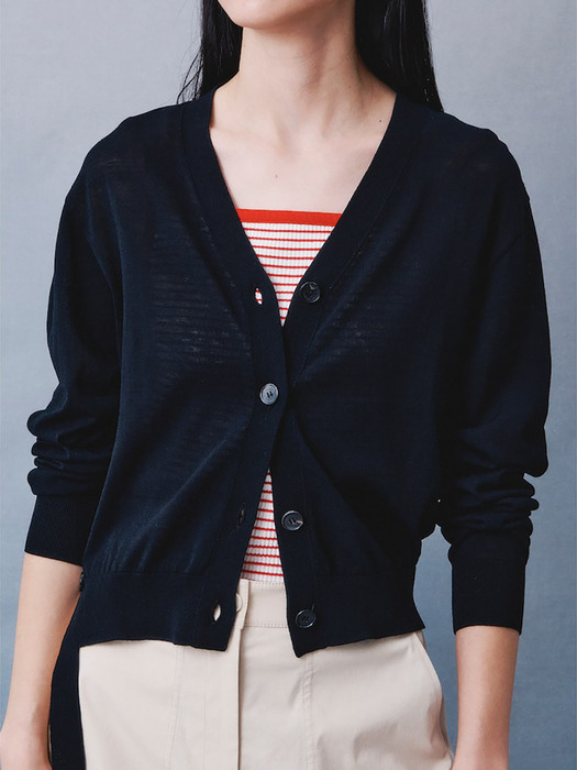 Signature Summer Knit Cardigan  Black (KE435AM015)