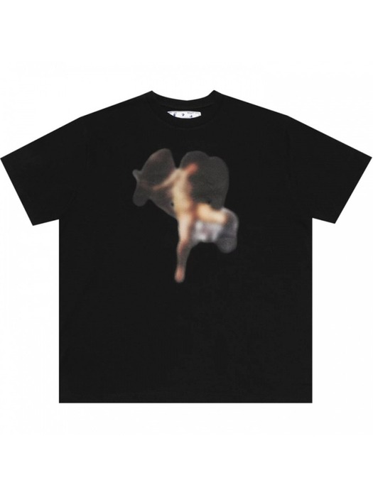 블러 카라바조 오버핏 티셔츠 12주년 블랙 OMAA038F20FAB016 1010