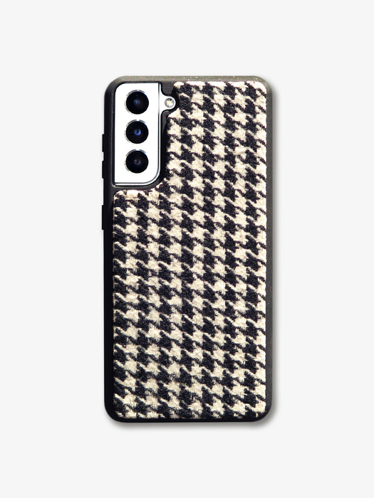 TEXTILE PHONE CASE [HOUNDSTOOTH]