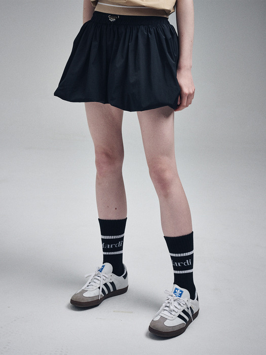 BALLOON MINI SKIRT_BLACK