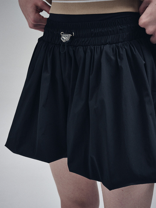 BALLOON MINI SKIRT_BLACK