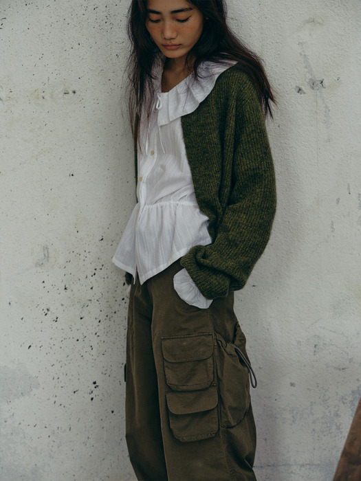 The KYOTO Cargo Pants Khaki_F243PT01