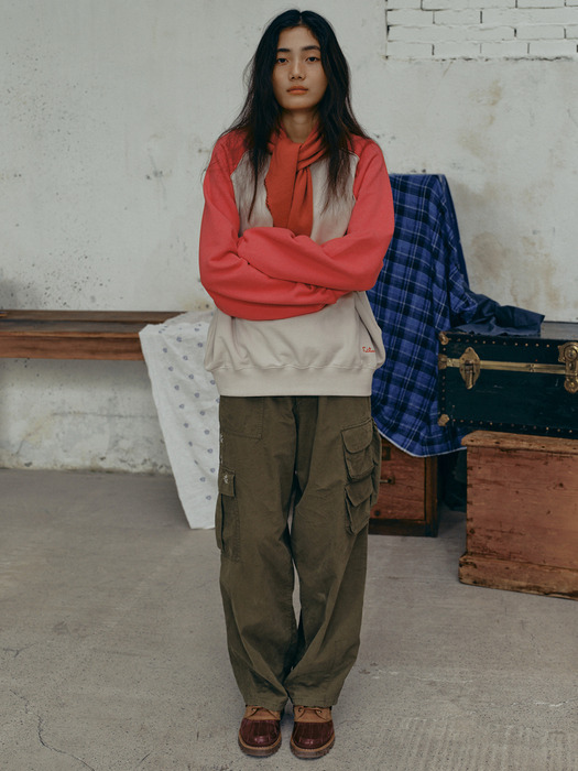 Kyoto Cargo Pants Khaki_F251PT01