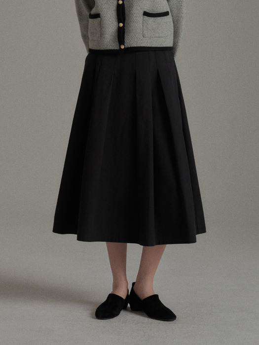 ORI PINTUCK SKIRT (2colors)