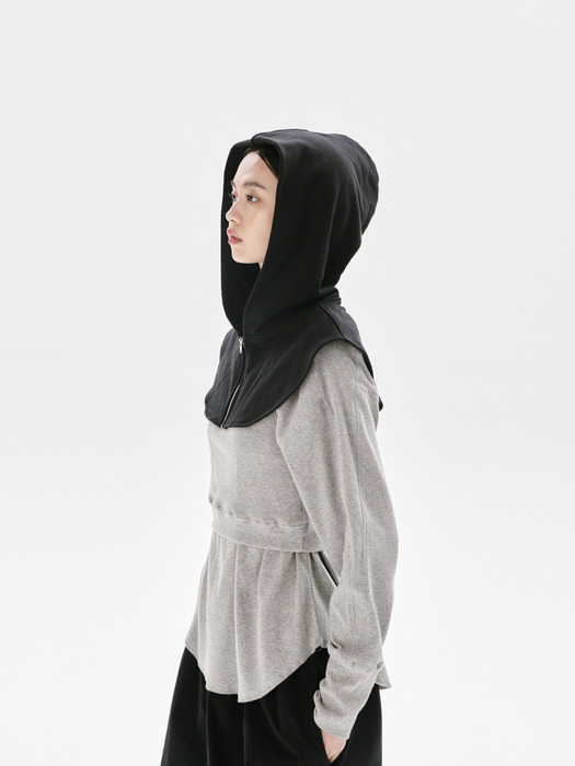 Raey hoodie_BLACK