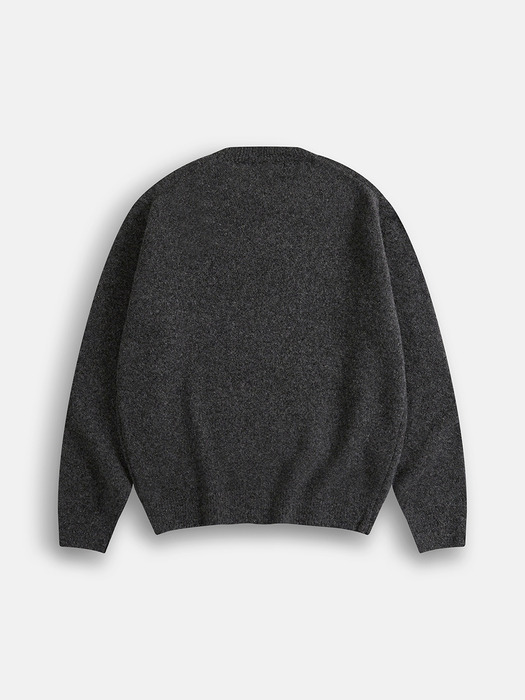 Pier Wool Knit Sweater (D.gray)