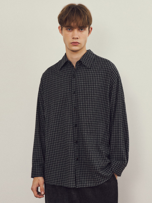 Gingham Vintage Checked Shirt 3COLOR