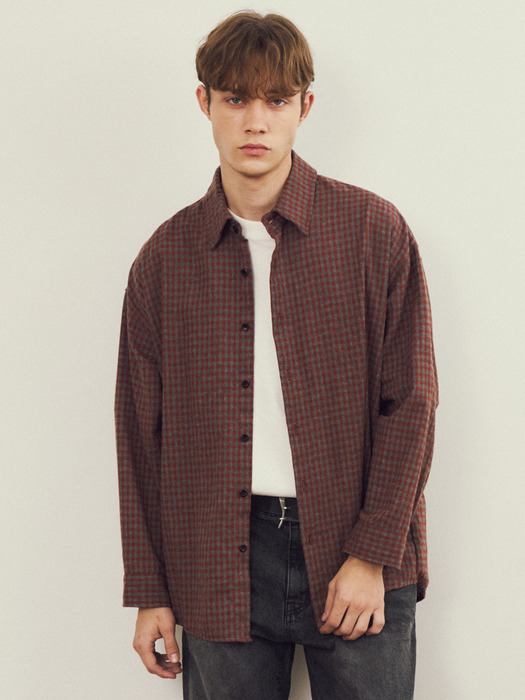 Gingham Vintage Checked Shirt 3COLOR