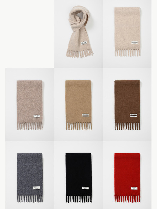 (선물포장) (WOOL 100) fringe point classic muffler