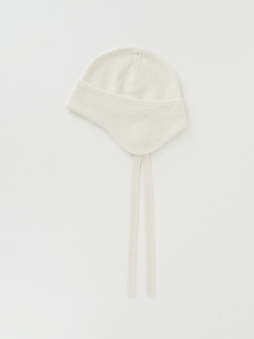 BABY ALPACA SEAMLESS STRAP KNIT BEANIE