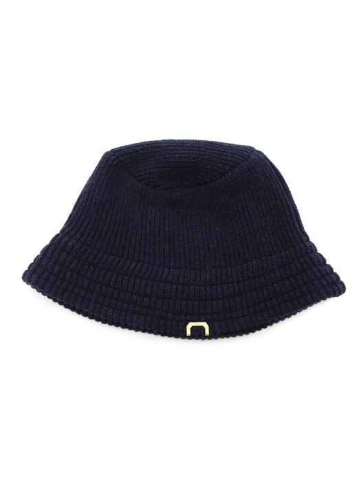 KNIT BUCKET / LAMBS WOOL / HTR NAVY