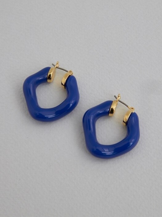 Wave Link Earrings_Blue