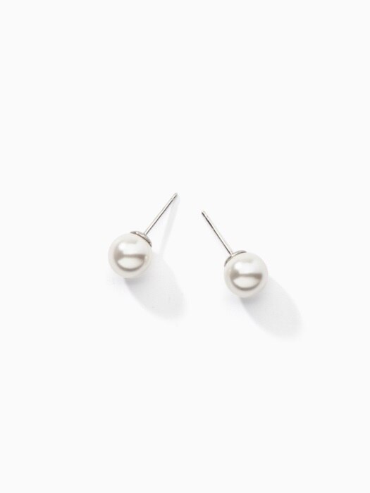 8mm pearl cover earring