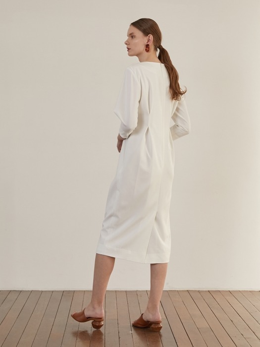 Unbalance Dress - White 