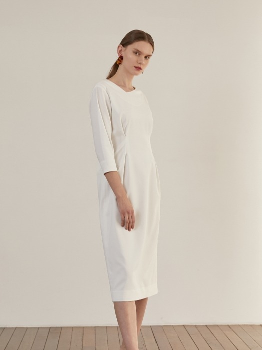 Unbalance Dress - White 