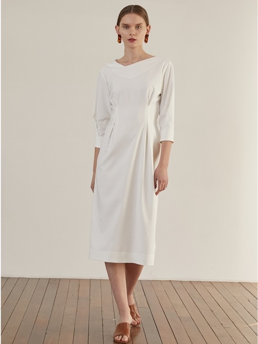 Unbalance Dress - White 