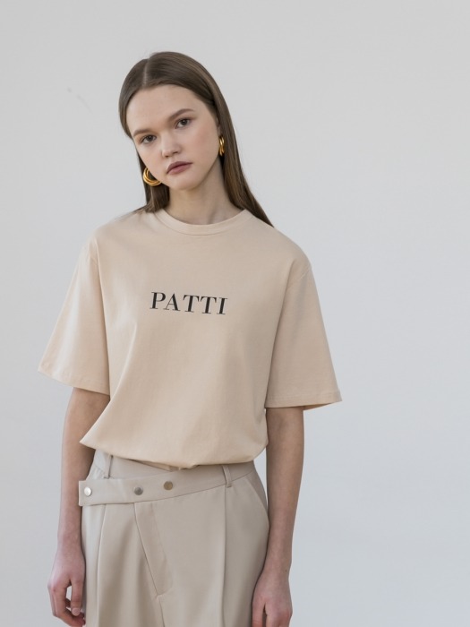 New patti short sleeve t-shirts [BEIGE]