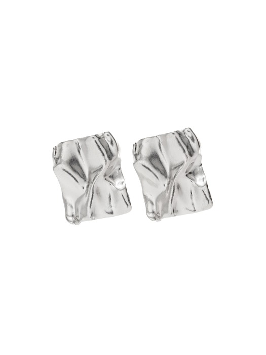 Flow Small Wave Square Earrings