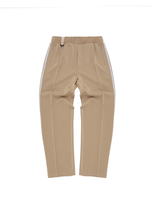 side band point beige training pants