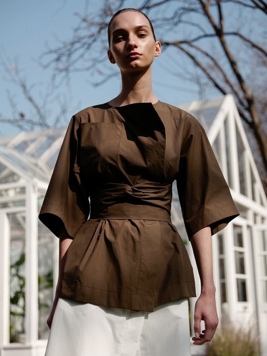 Belted summer outer _Khaki brown