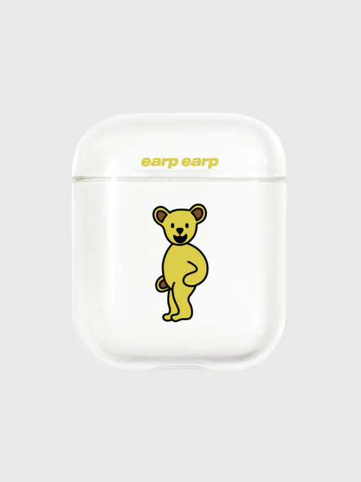 Yellow hi bear-clear(Air pods)