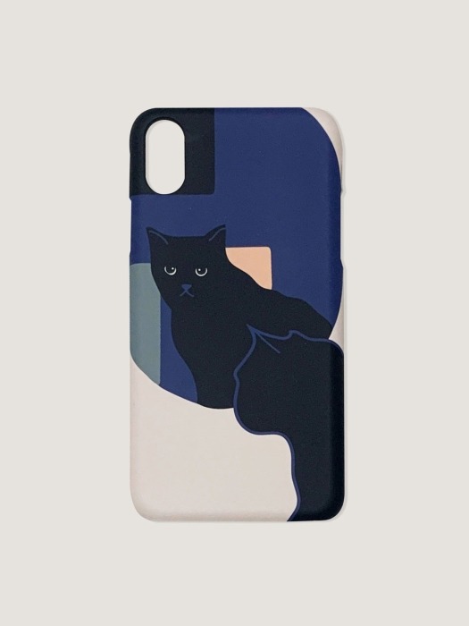 kitty in the mirror phone case - hard