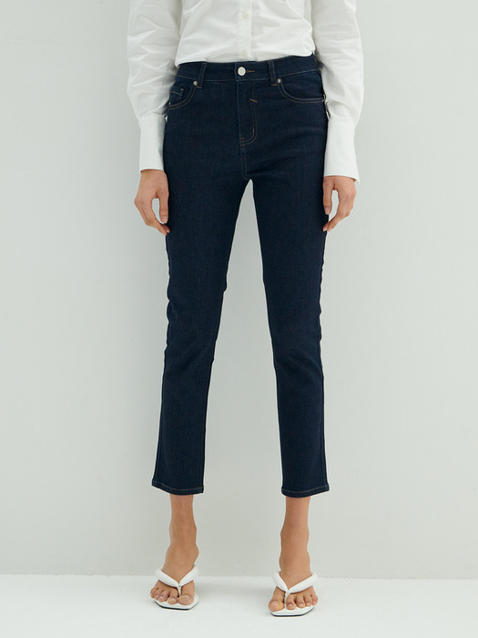 Mid-rise Slim Straight Jeans_Raw