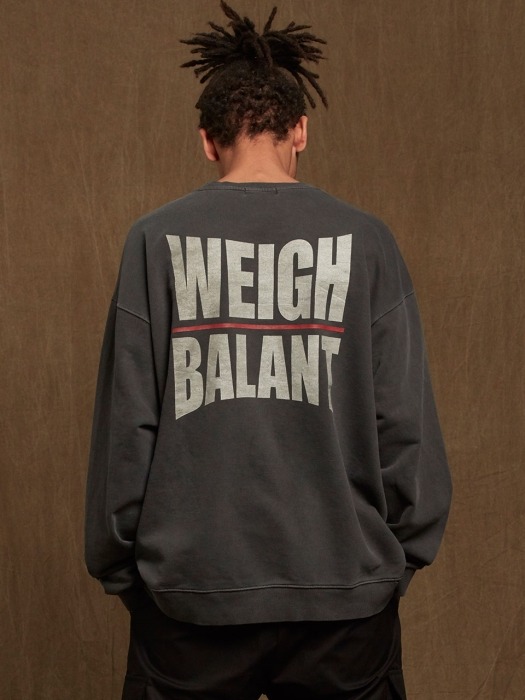 Pigment Weigh in on Issue Sweatshirt - Dark Gray