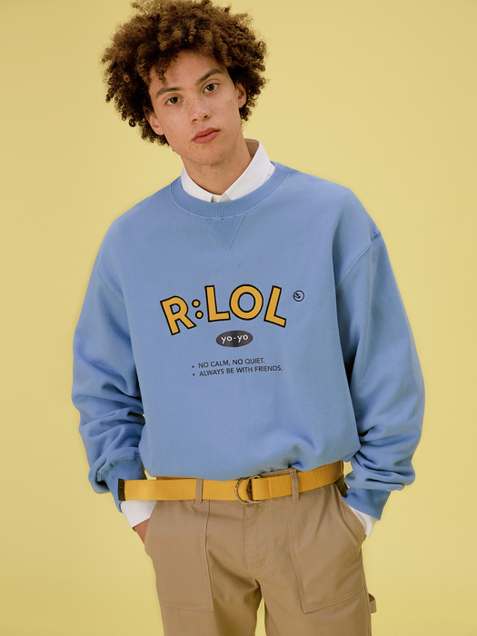 (TS-20101) R:LOL YO-YO SWEATSHIRT LIGHT BLUE