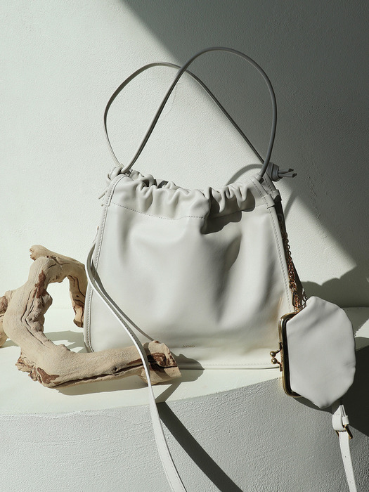 Knotted bag _cream