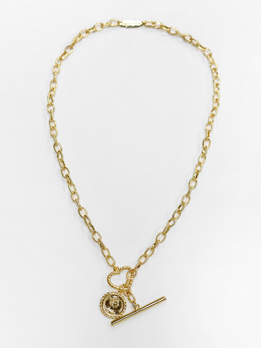 True queen twoway necklace (Gold)