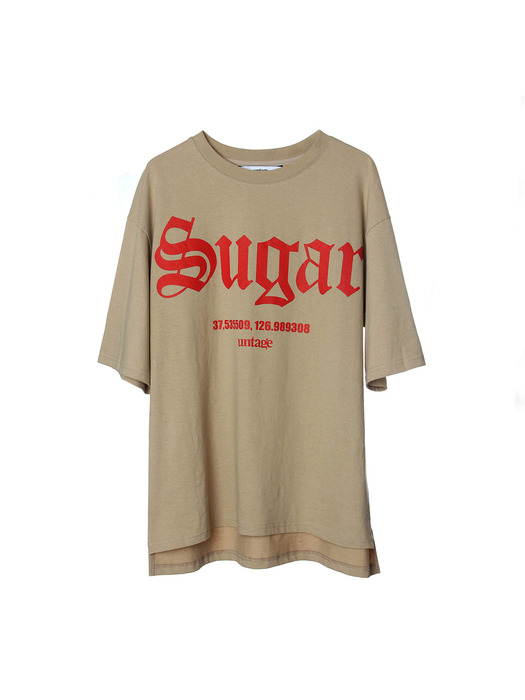 sugar t-shirts[beige(UNISEX)]_UTT-ST51