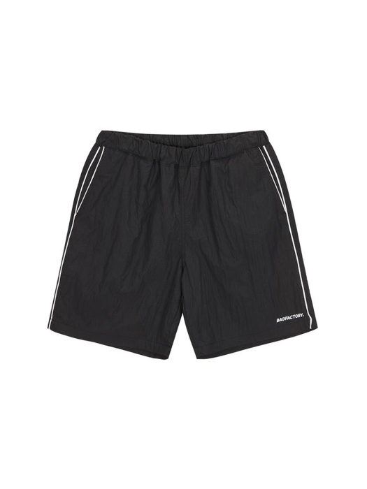 REFLECTIVE BASIC LOGO NYLON SHORTS BLACK CNPA0EY09BK