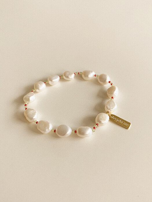 point pearl bracelet (3 colors)