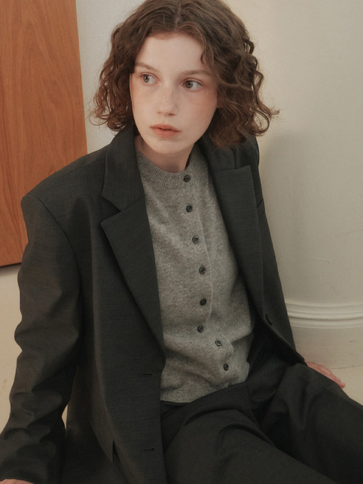MARTIN MELANGE SINGLE JACKET (D/Grey)