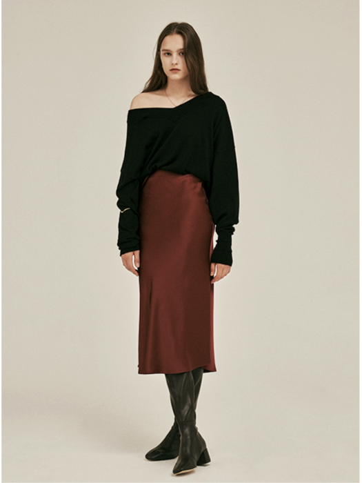 Brent Satin Skirt_4colors