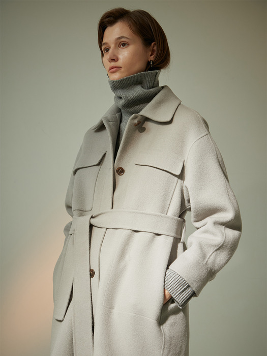 KYRA  BELTED COAT