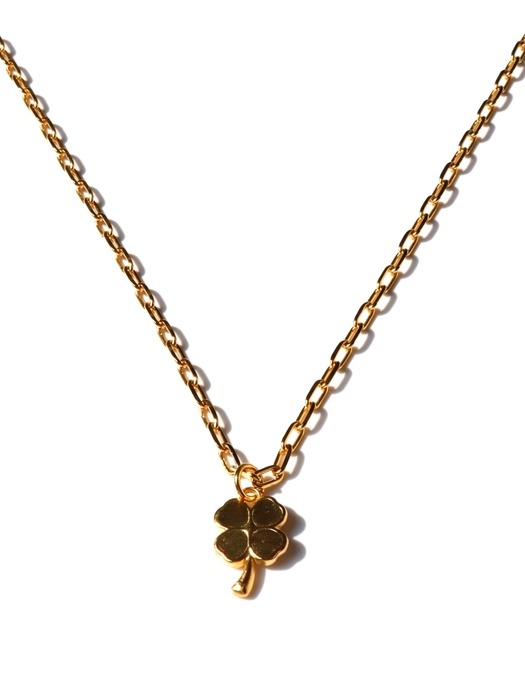 Antique clover pendant chain Necklace 앤틱 클로버 팬던트 포인트 체인 목걸이
