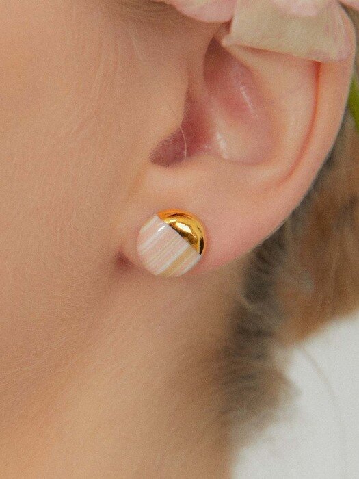2021 Pantone Stratum daily round earring (PG)