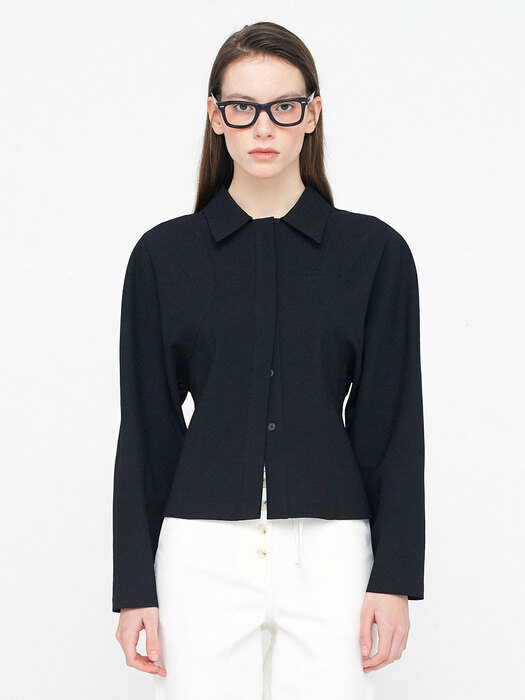 Round Sleeve Shirts_Black