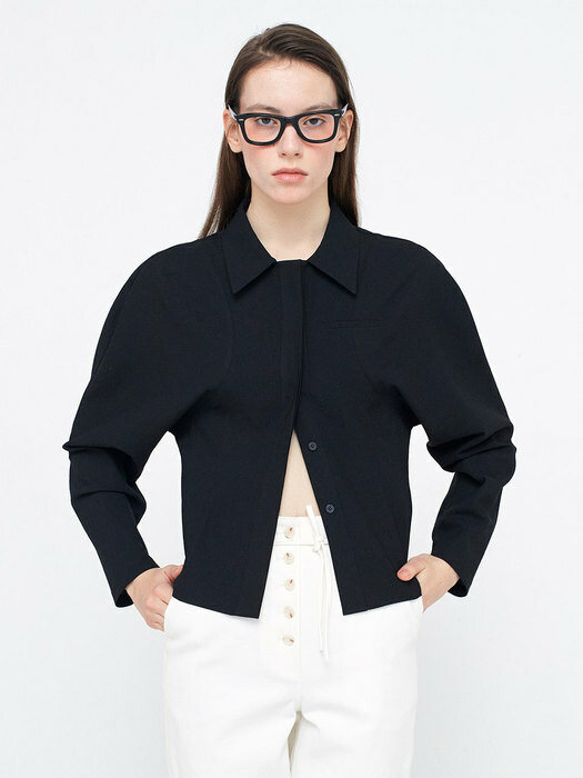 Round Sleeve Shirts_Black