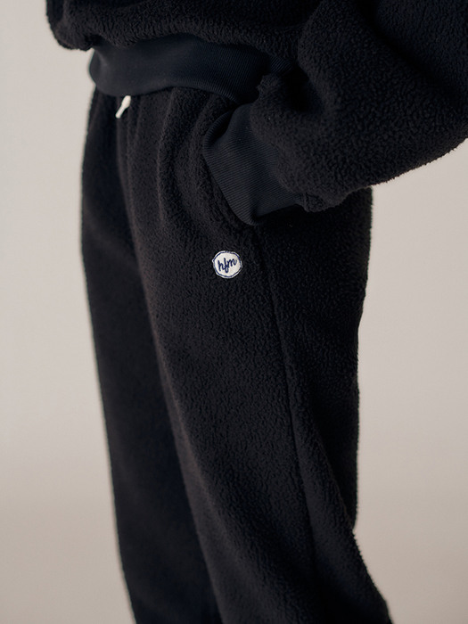 Notte fleece pants_Black